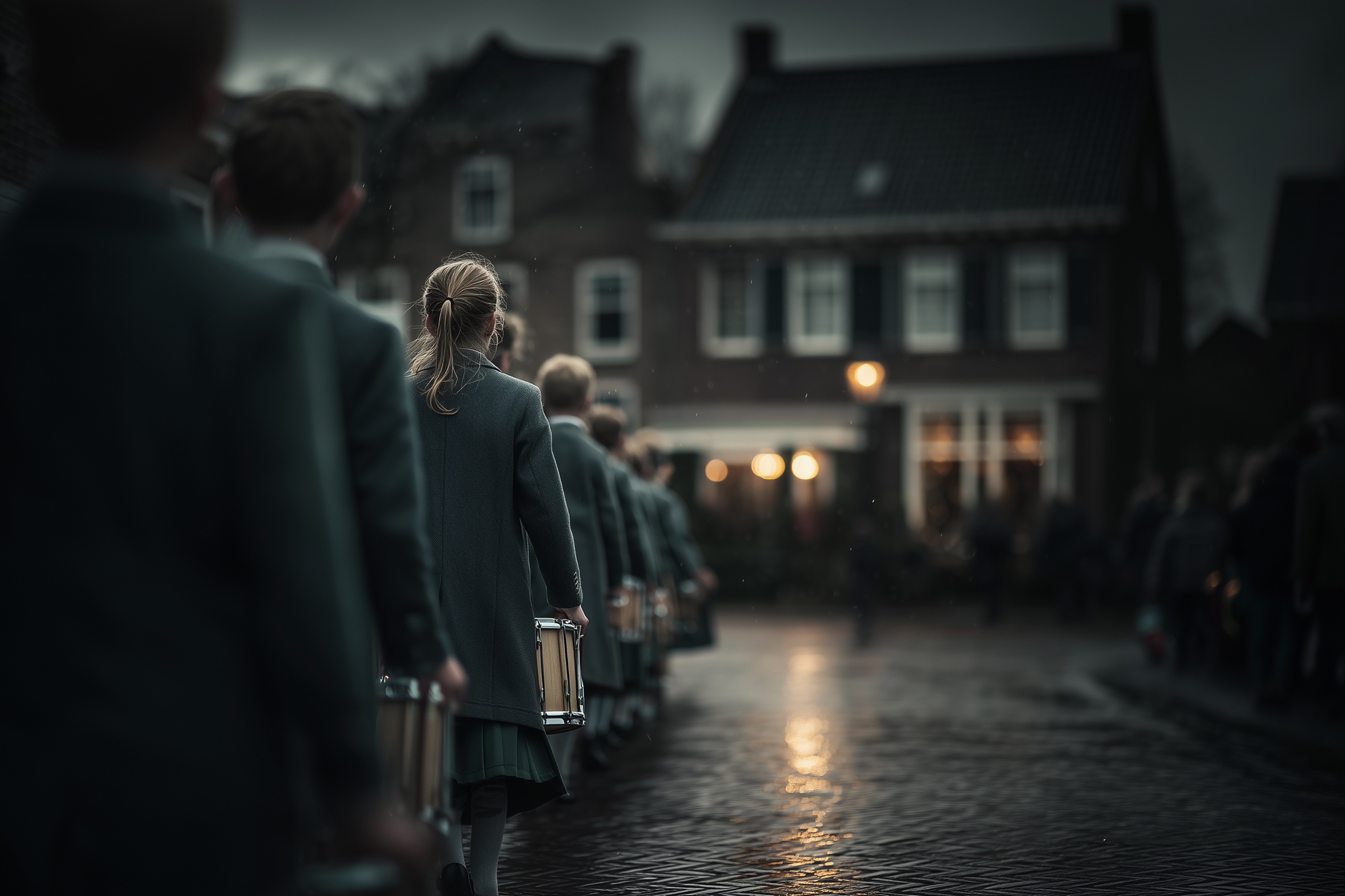 Kinderen in drumband