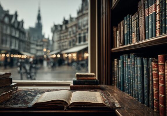 Oude privé bibliotheek