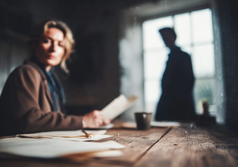 Vrouw met formele papieren