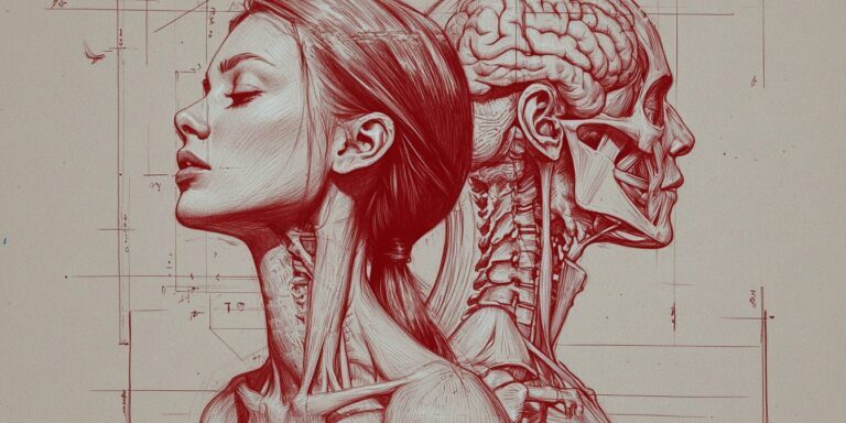 Wetenschappelijke tekeningen gezichten